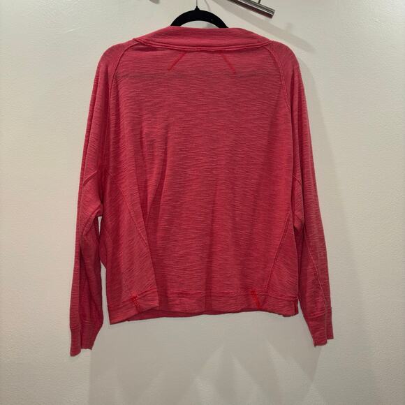 We The Free Free People Coral Button Neck Long Sleeve Top - Size Medium - Picture 3 of 13